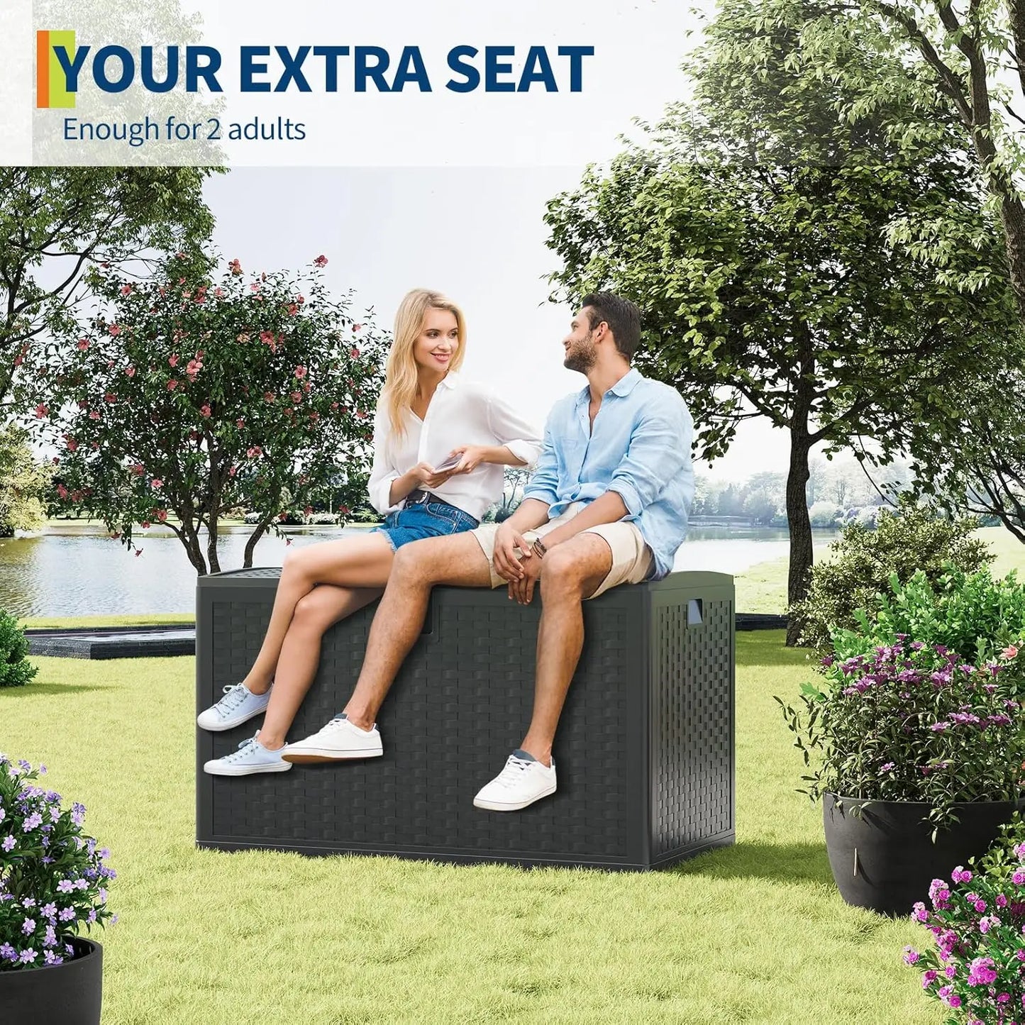 120 Gallon Storage Box Lockable