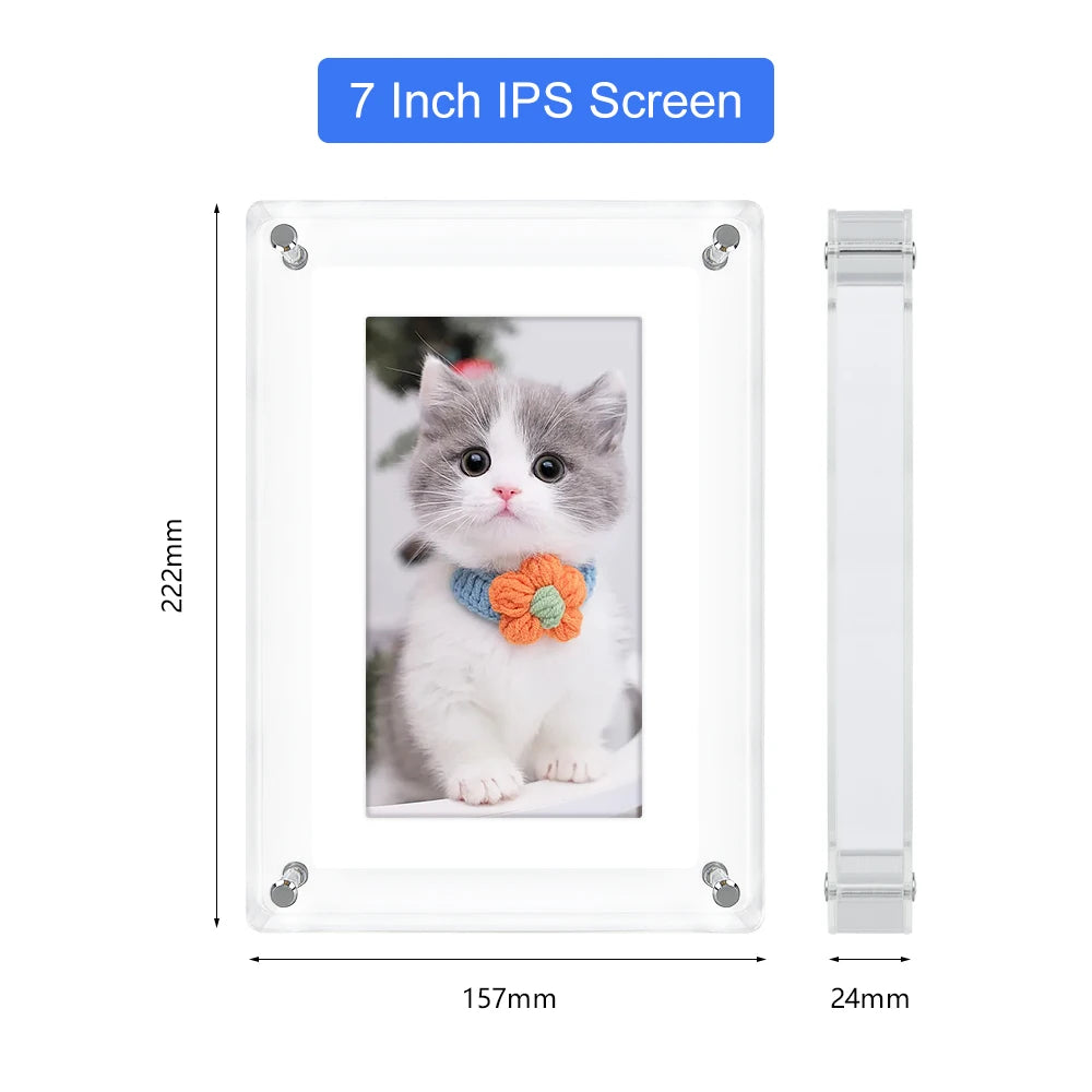 Acrylic Digital Photo Frame 5 and 7 Inch