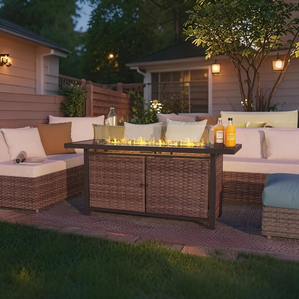 52 Inch Outdoor Propane Gas Fire Pit Table