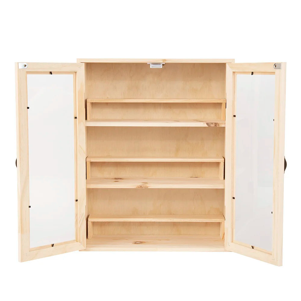 6 Layers Solid Wood Display Cabinet
