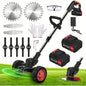24V Cordless Electric Weed Eater Edger Trimmer Mower