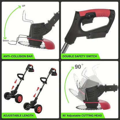 24V Cordless Electric Weed Eater Edger Trimmer Mower