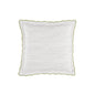 Cotton Hand-Sewn Pillowcase with Scalloped Edge