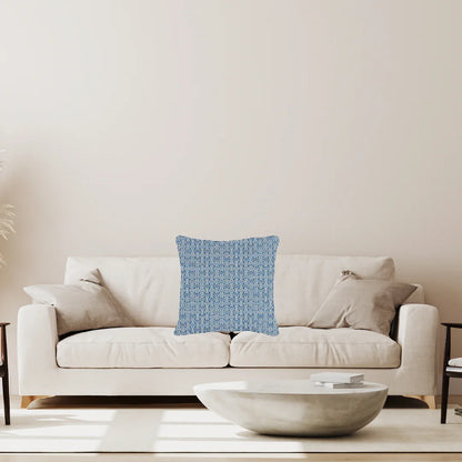 Blue White Outdoor Pillow 16 X 16 Insert Included