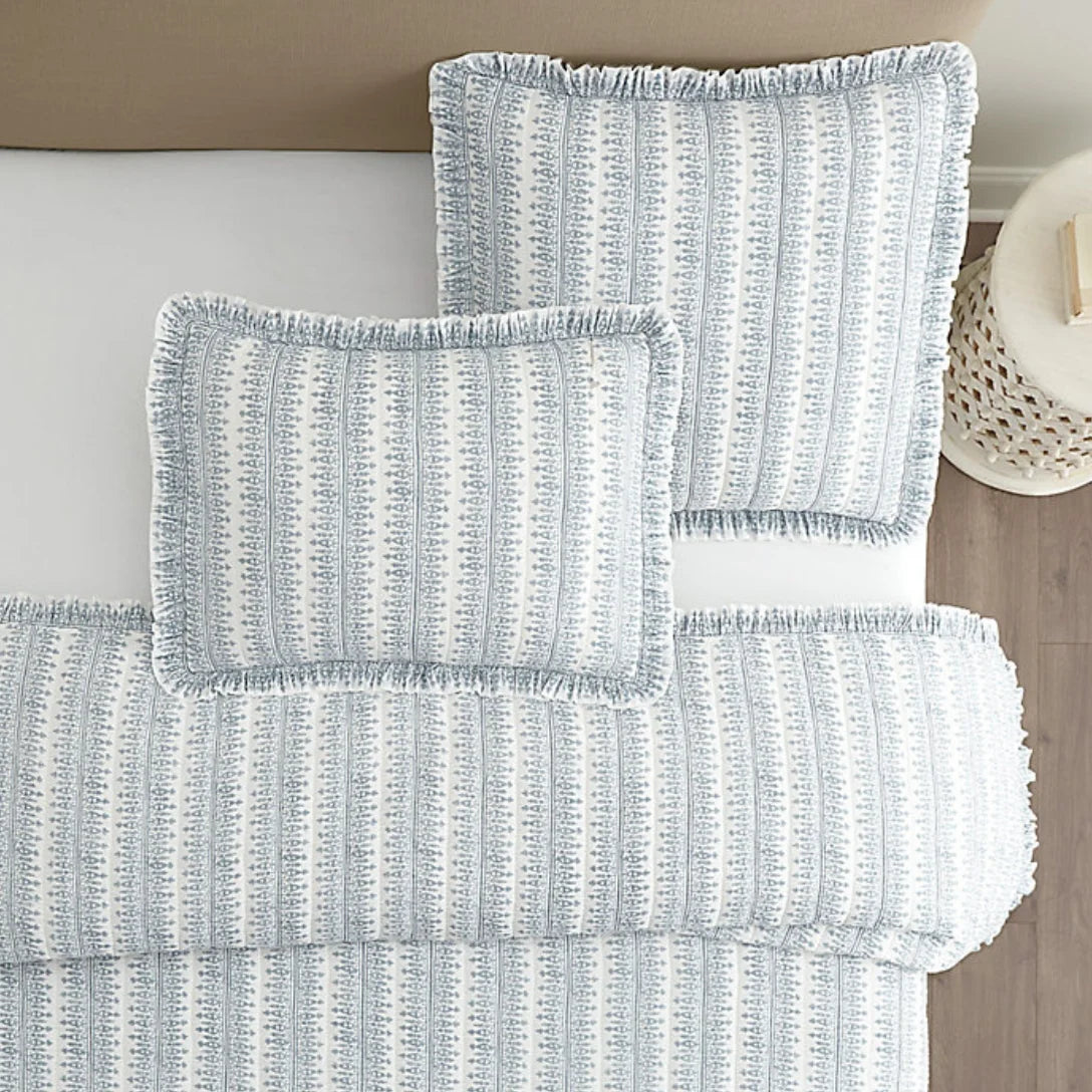 Stripe Quilted Pillow Sham - Pillow Cover