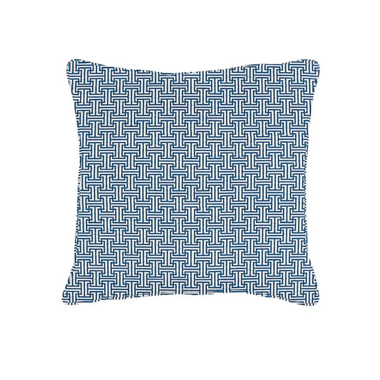 Blue White Outdoor Pillow 16 X 16 Insert Included