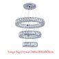 Modern Crystal Chandeliers Ring-Shaped Pendant Lights