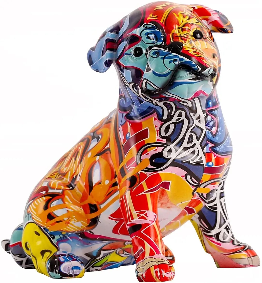 Graffiti Painted Pug Dog