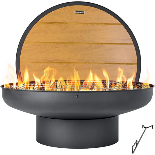 32in Fire Pit Table with Lid