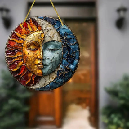 Sun and moon god acrylic sun catcher