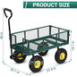 Heavy Duty Steel Garden Wagon Cart with 10" Tires