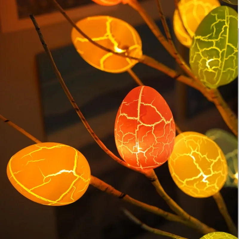 Easter Birch Tree Lamp - LED Easter Eggs Ornaments