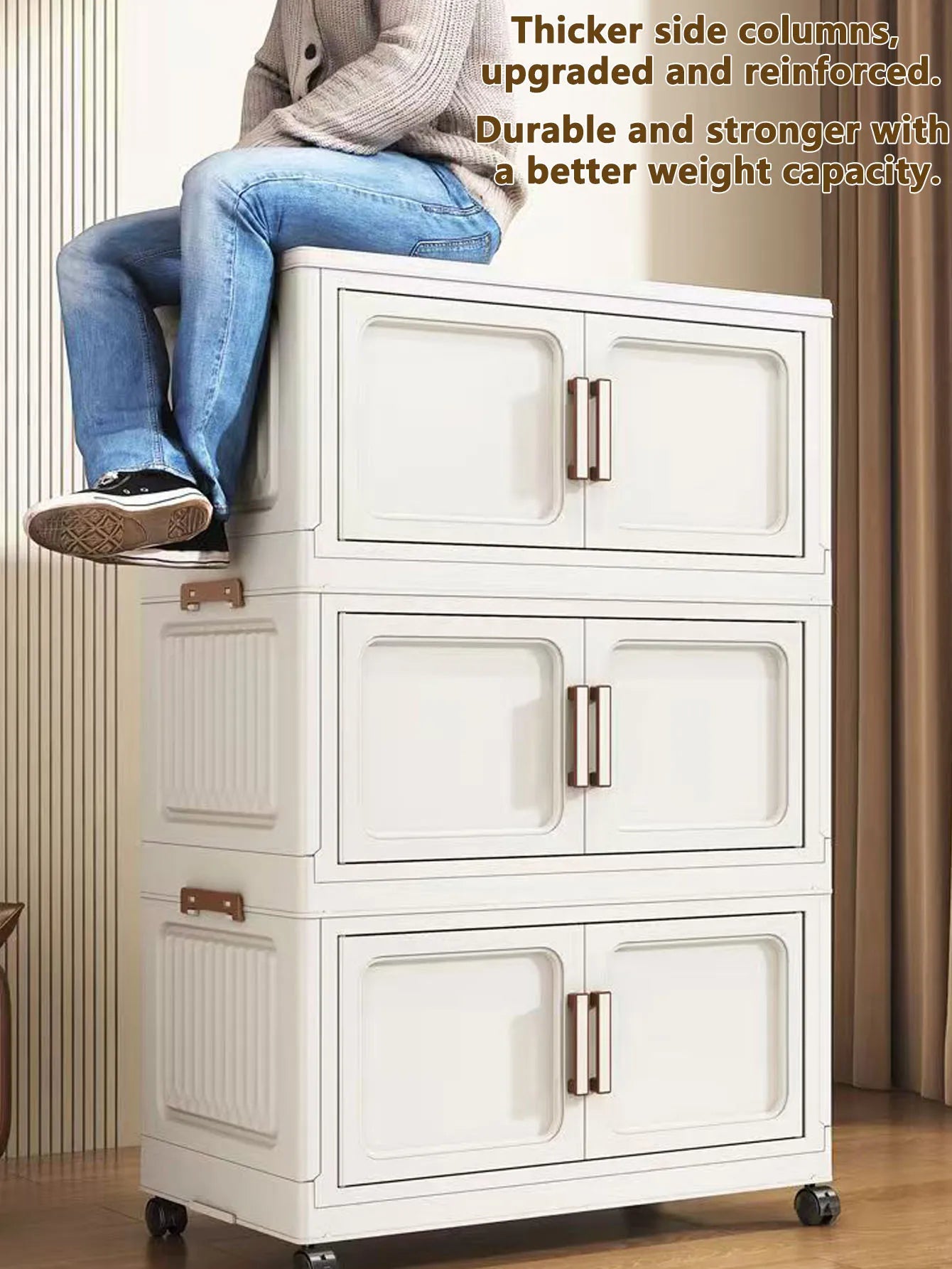 Folding Storage Cabinet Organizer