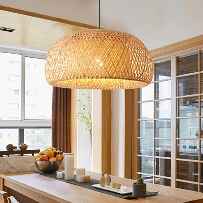 Bamboo Wicker Rattan Shade Pendant Light
