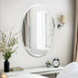 Frameless Oval Beveled Edge Wall Mirror