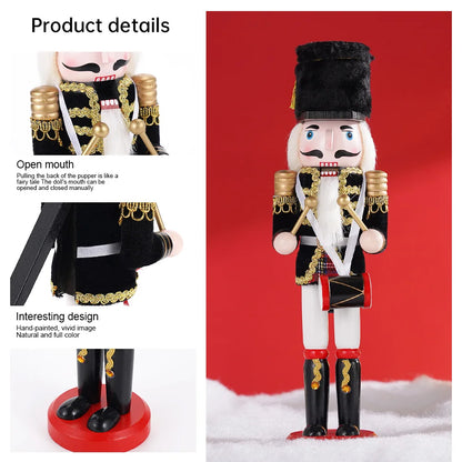 30cm Nutcracker Soldier  Wooden  Statues