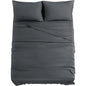 Dark Grey Queen Sheets Set, 14 " Deep Pockets