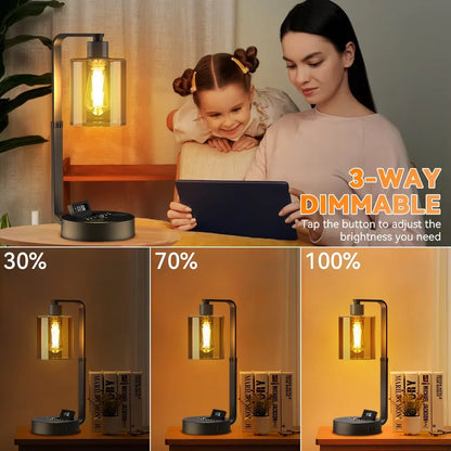 LED Bedside Light Table Lamp Dimmable