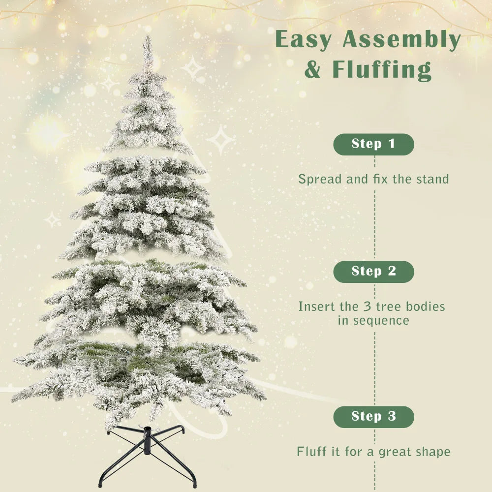 7.5ft Artificial Christmas Tree with 400 LED Lights