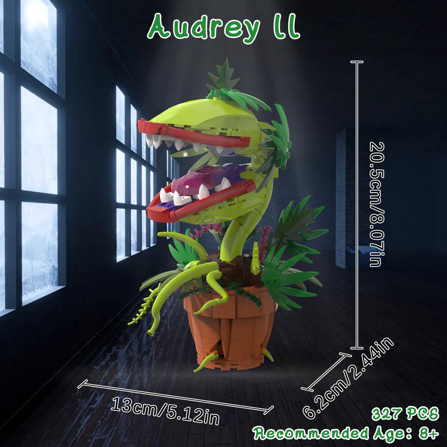 Little Shop of Horrors Audrey 2 Piranha Plant Building Blocks