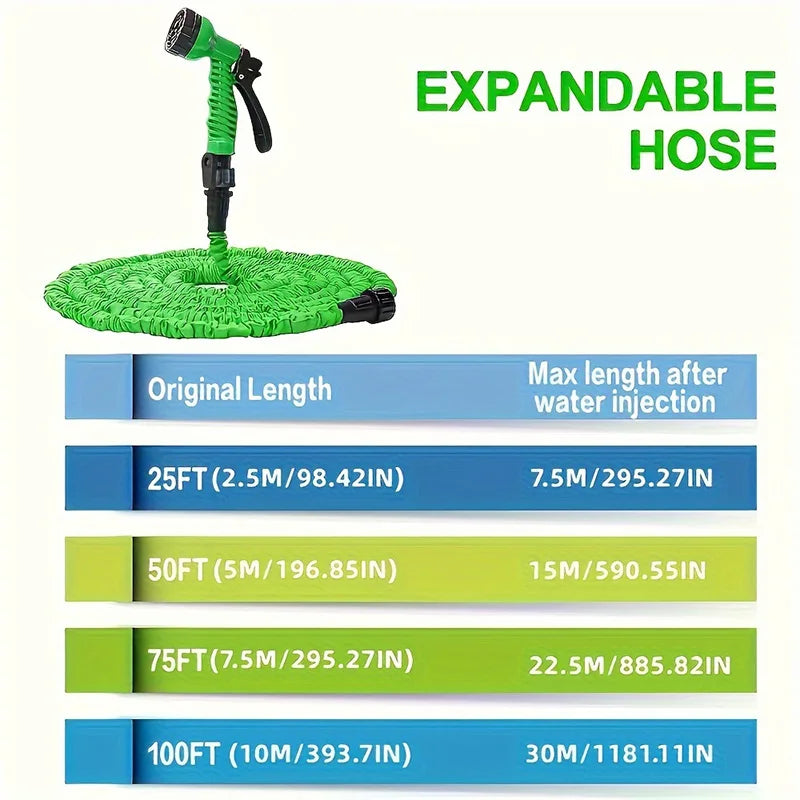 25FT-100FT Expandable Garden Watering Hose