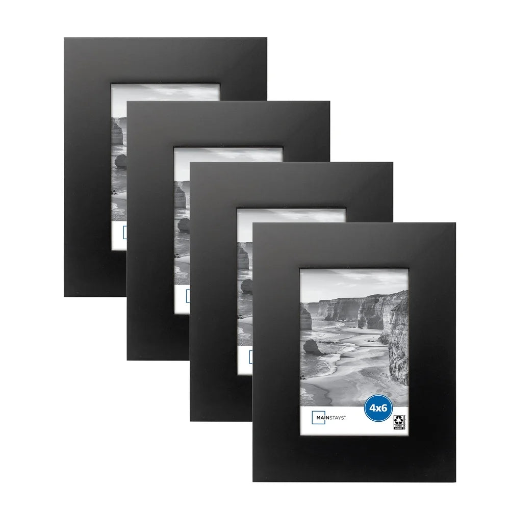 4x6 Black Gallery Frames Set of 4