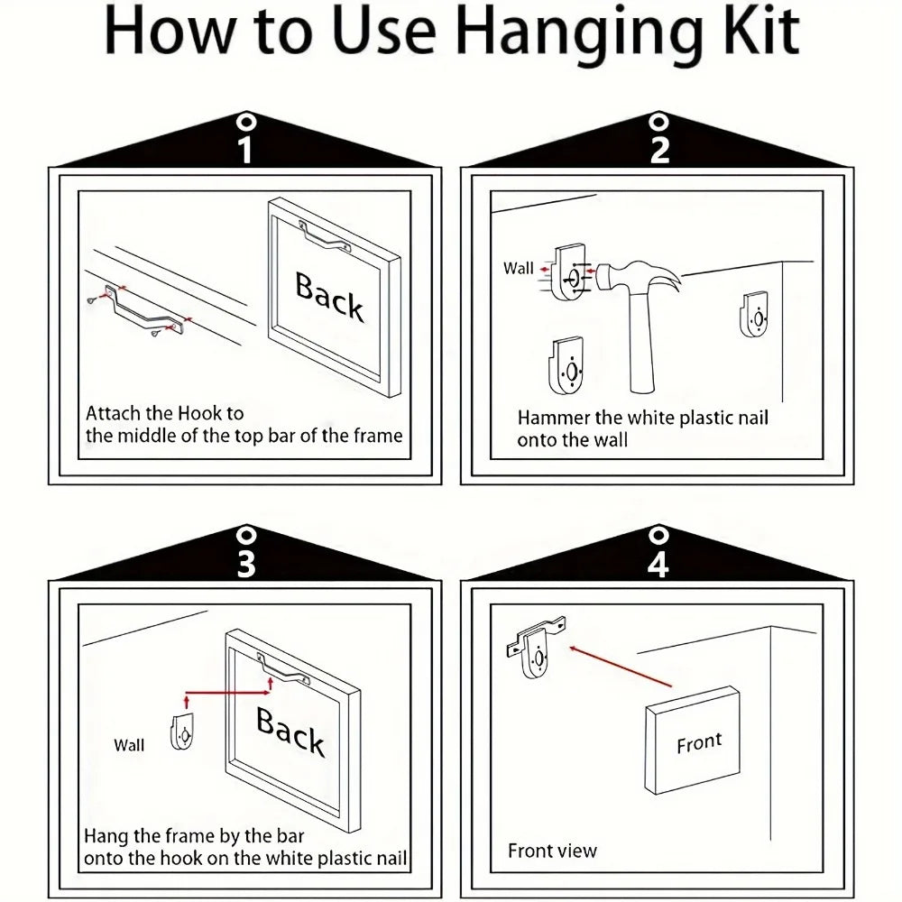 Modern abstract black and gold floral canvas