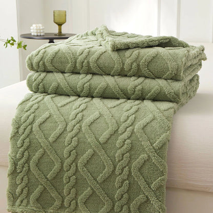 Warm Sherpa Soft Sofa Cover Throw Blanket