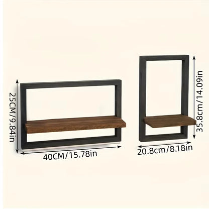 4pcs floating shelves, 15.78/8.18in long