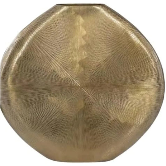 Gold Metal Elegant Flower Vase for Home Décor