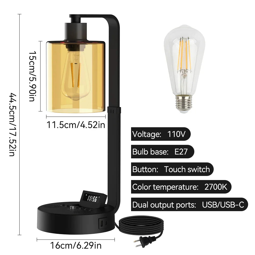 LED Bedside Light Table Lamp Dimmable