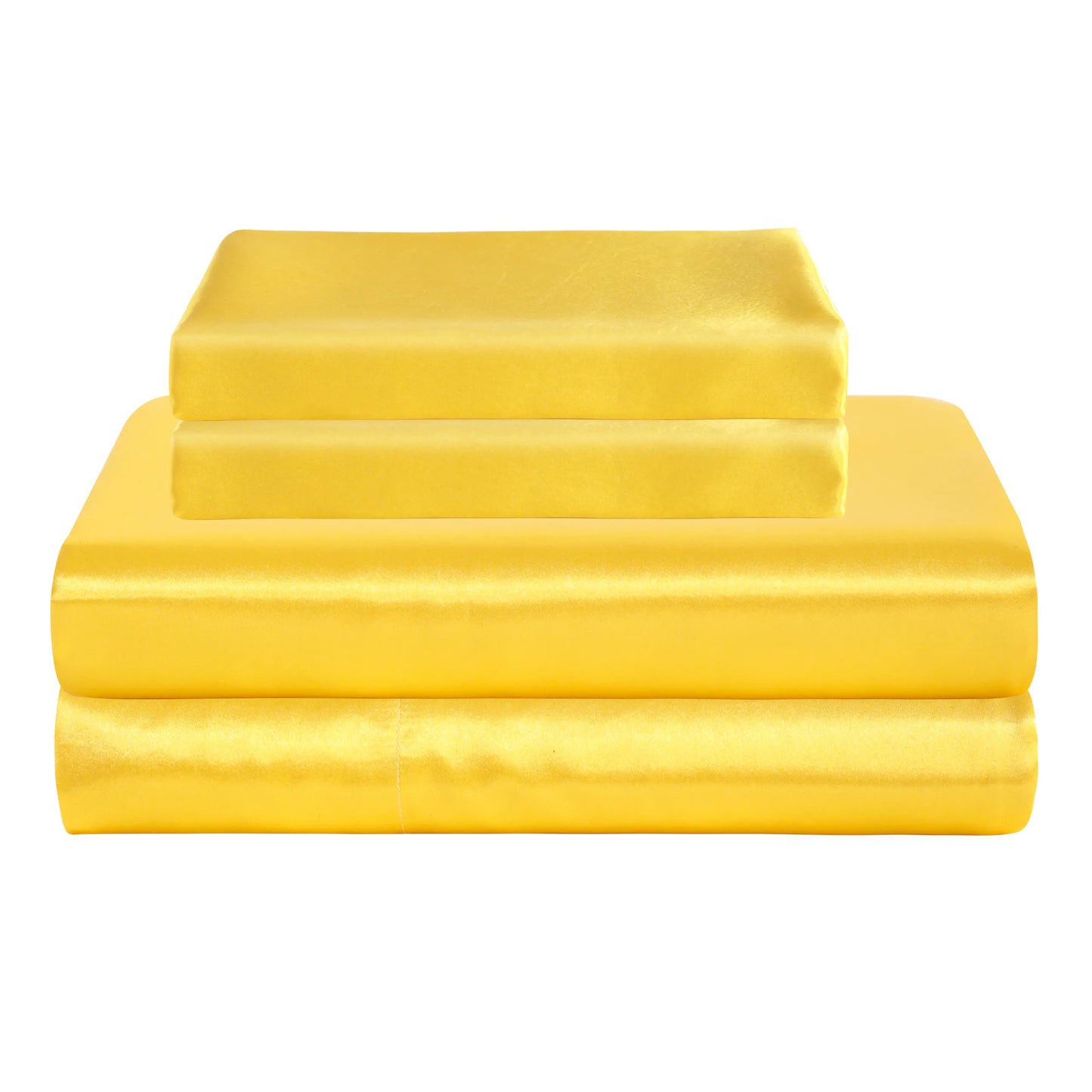 3 Pieces Silky Satin Cooling Sheet Set