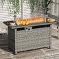 Outdoor Propane Fire Pit Table, 44" Auto-Ignition