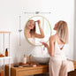 Round Vanity Framed Mirror for Wall