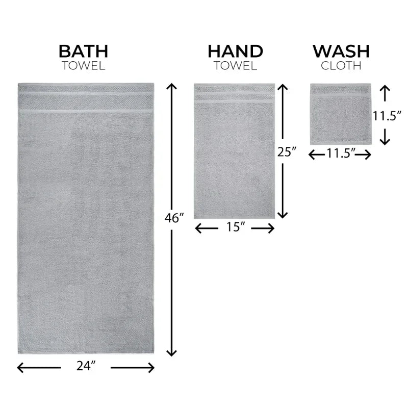 10 Piece Towel Set with Upgraded Softness & Durability