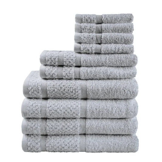 10 Piece Towel Set with Upgraded Softness & Durability