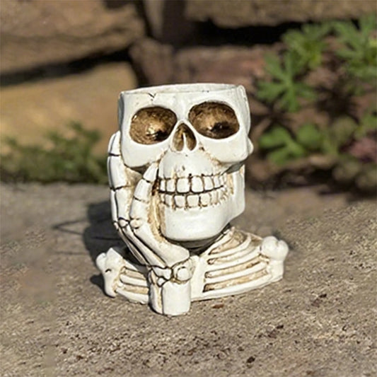 Spooky Skull Planter Flower Pot for Indoor and Outdoor