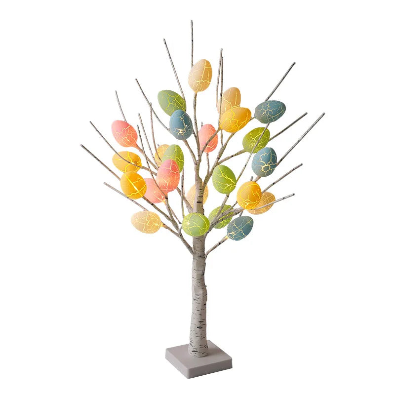 Easter Birch Tree Lamp - LED Easter Eggs Ornaments