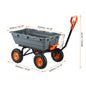 Steel Frame Dump Wagon with 2-in-1 Convertible Handle
