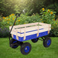 Heavy Duty Steel Wooden Side Cargo Wagon