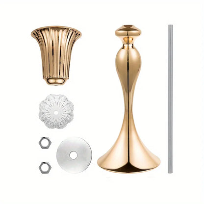 Set of 2/10 Crystal Flower Stands Centerpiece Vases