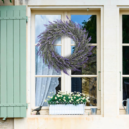 13.8" Artificial Lavender Wreath