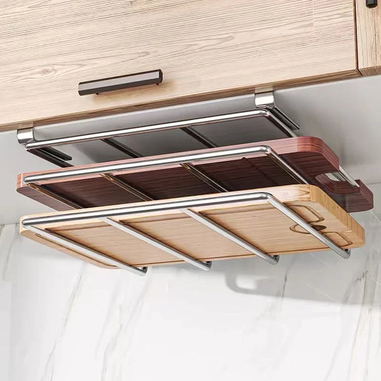 Under Cabinet Cutting Board Organizer