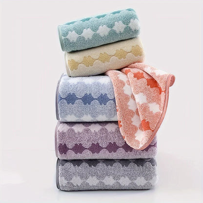 4/8Piece Cotton Bath Towels Popcorn Textured