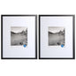 Black Gallery 2 PC Frame Set, Matted for 8"x10" Pictures