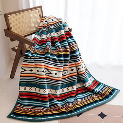 Boho Sherpa Throw 50'' X 60'' Blanket