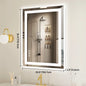 36"x 24"LED Bathroom Vanity Mirror Memory Function