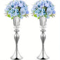 Set of 2/10 Crystal Flower Stands Centerpiece Vases