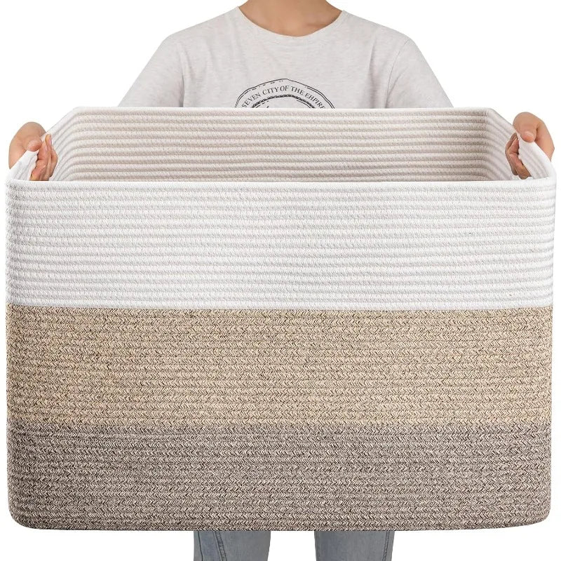 Super Large Blanket Basket, Woven Basket