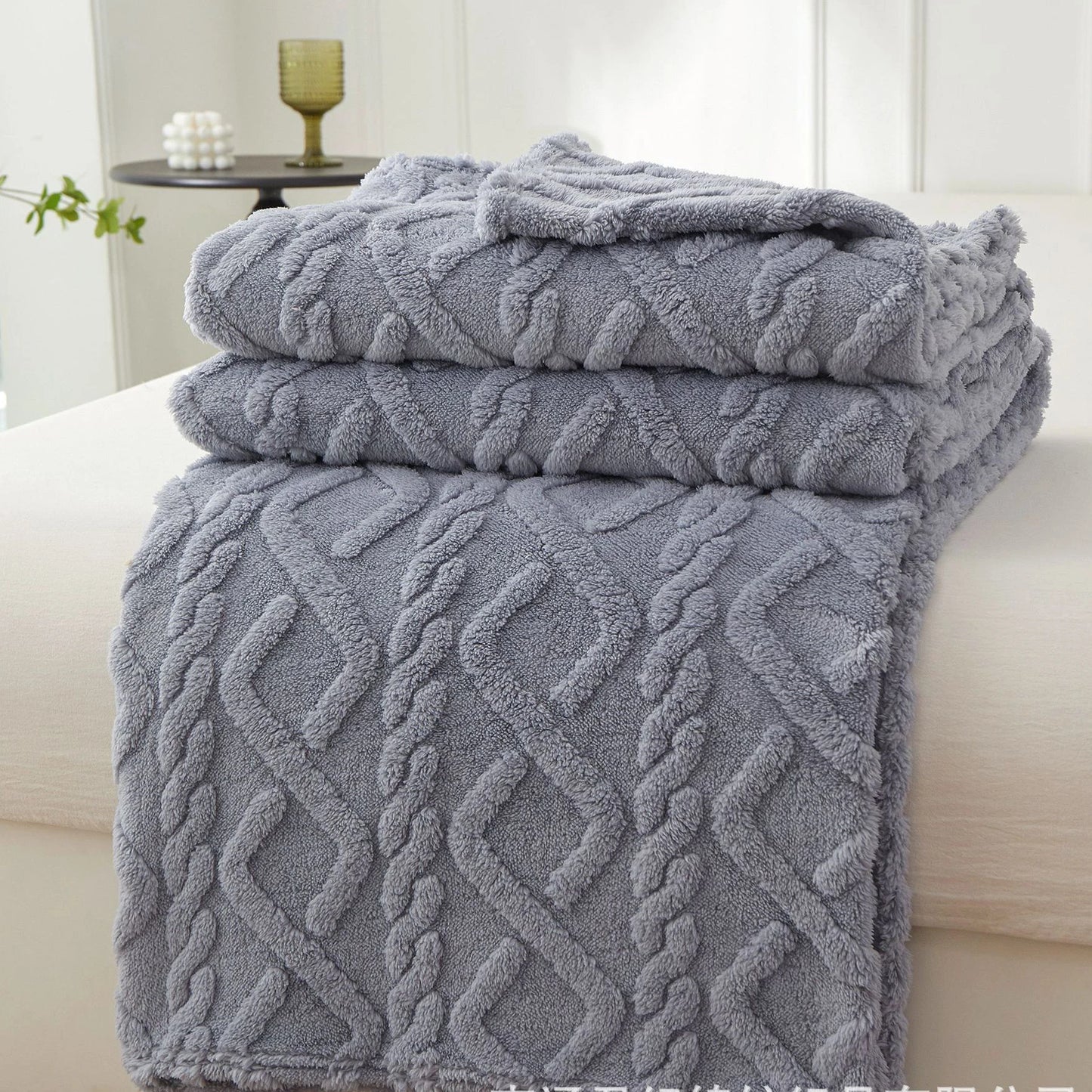 Warm Sherpa Soft Sofa Cover Throw Blanket